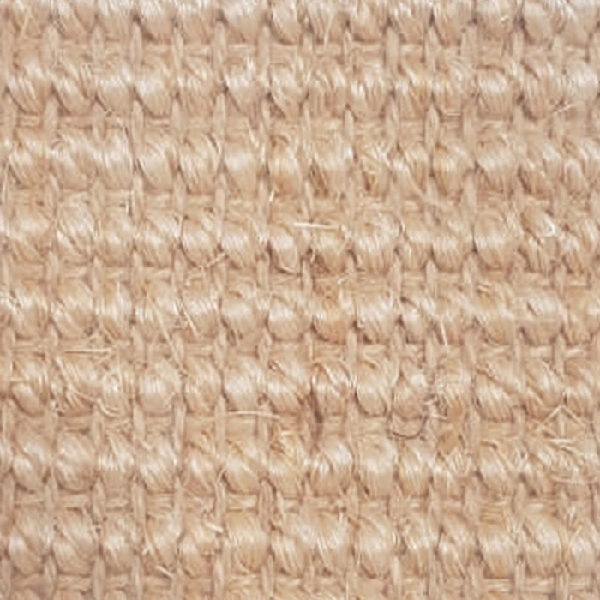 Tan-colored sisal carpet fabric.