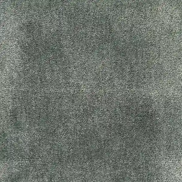Textured medium gray silk carpet.