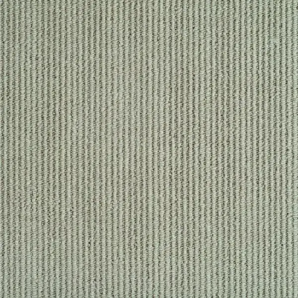 sage green loop pile carpet with a pronounced vertical ribbed texture